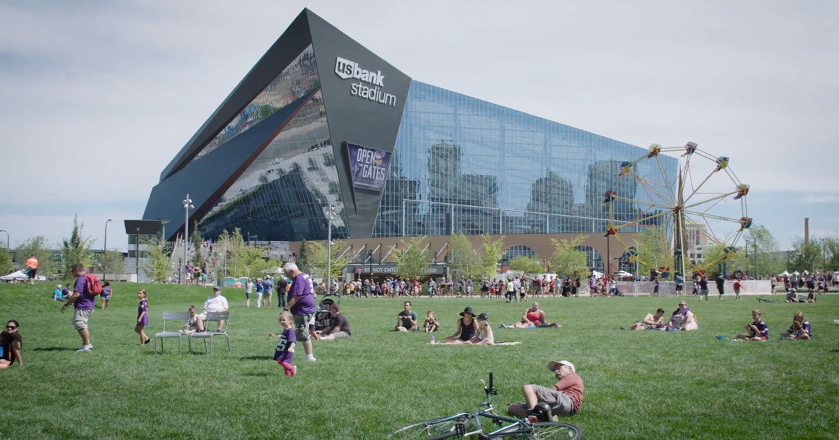 U.S. Bank Stadium Opening the Gates Video Mortenson